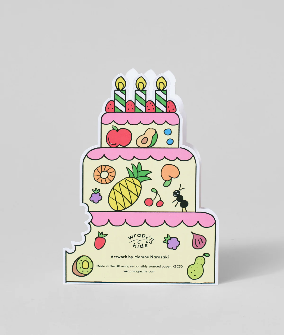 Birthday Cake Bear Kids Greeting Card - Image 2