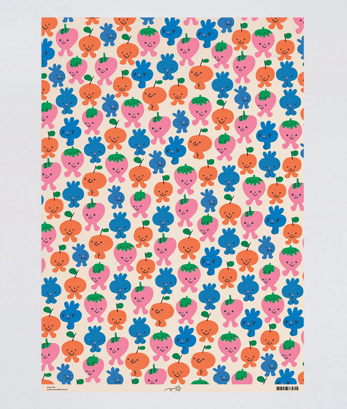 Birthday Fruits Kids Wrapping Paper - Image 4