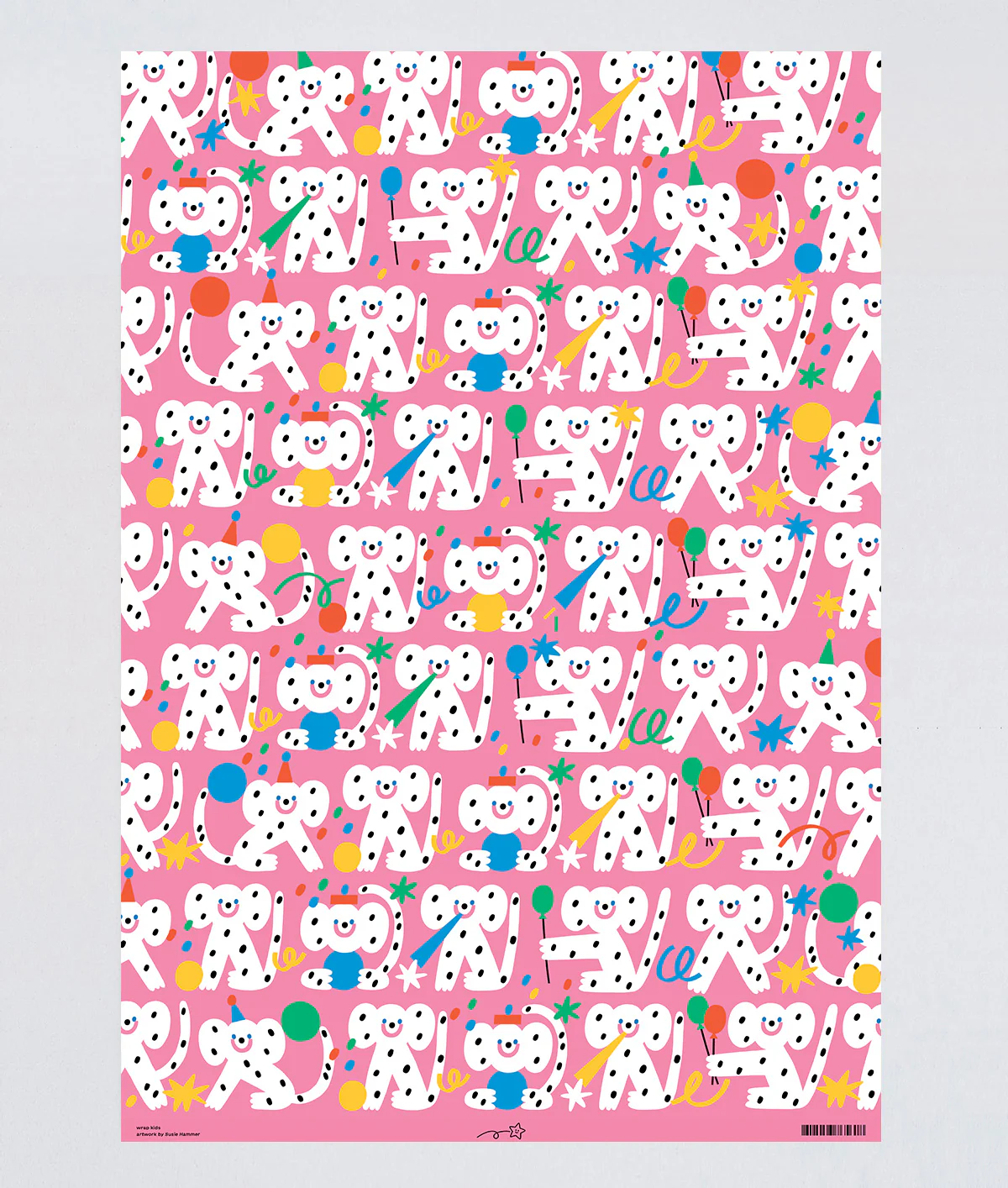 Birthday Monkeys Kids Wrapping Paper - Image 3