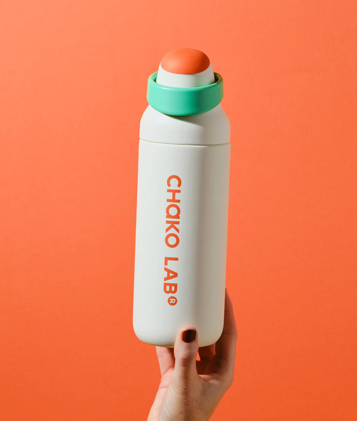 Chako Lab Kada Insulated Bottle White/Green 700ml