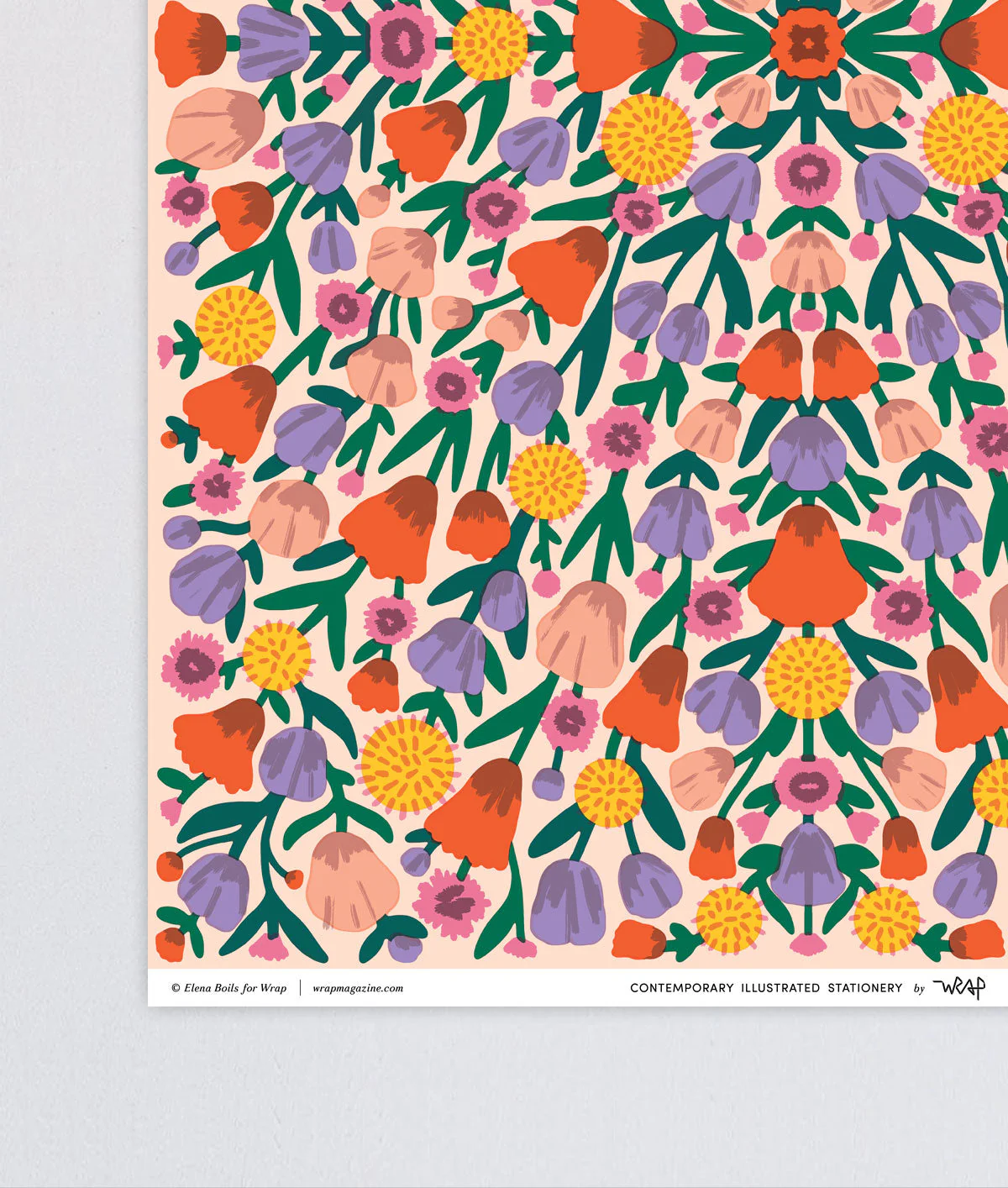 Floral Reflection Wrapping Paper - Image 2