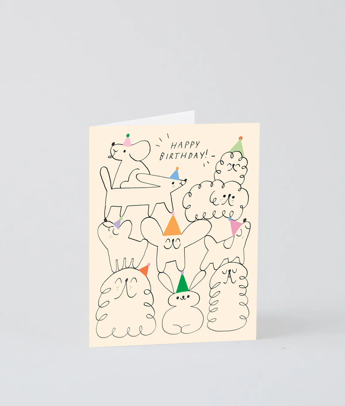 Happy Birthday Animal Stack Kids Card - Image 2