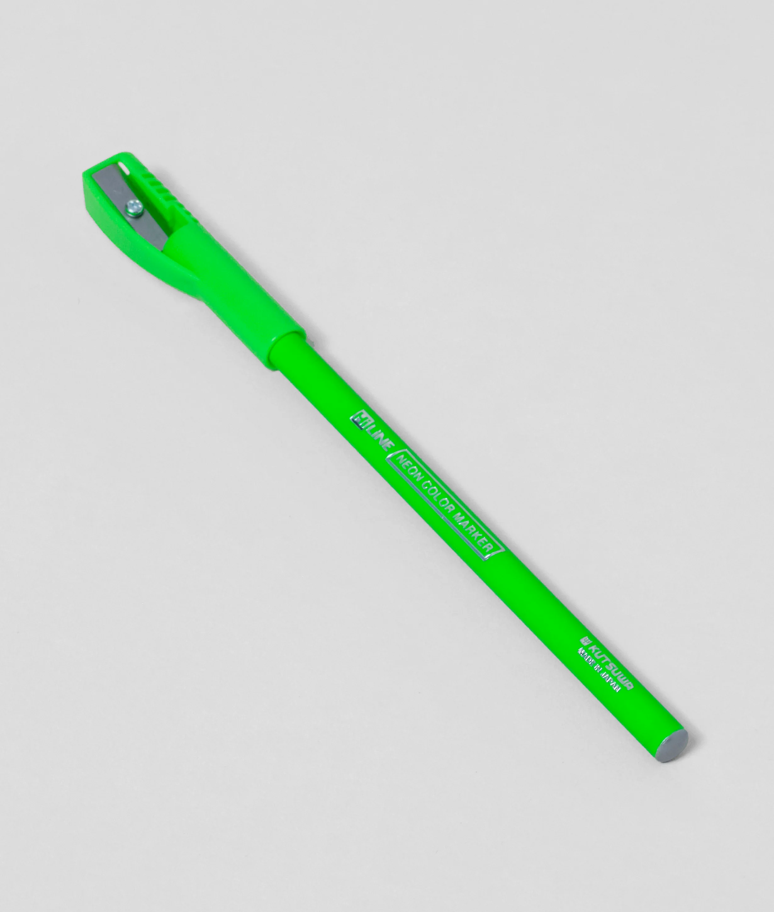 Highlighter Pencil and Sharpener Green - Image 2
