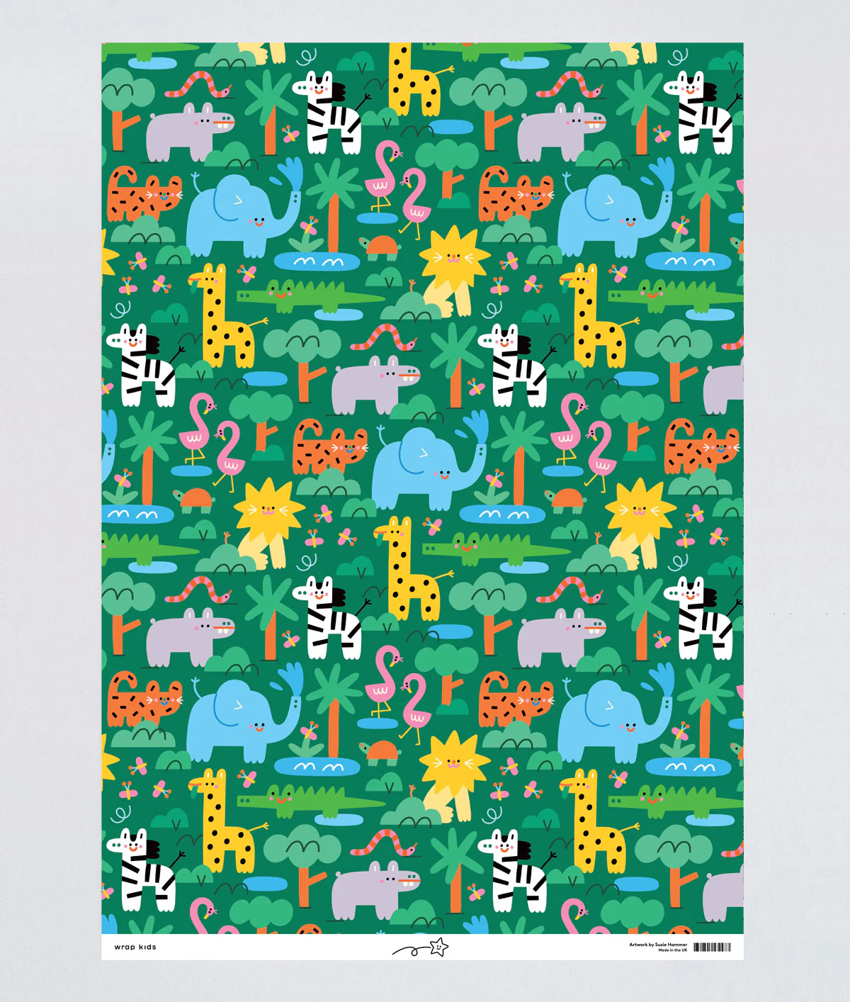 Jungle Kids Wrapping Paper - Image 4