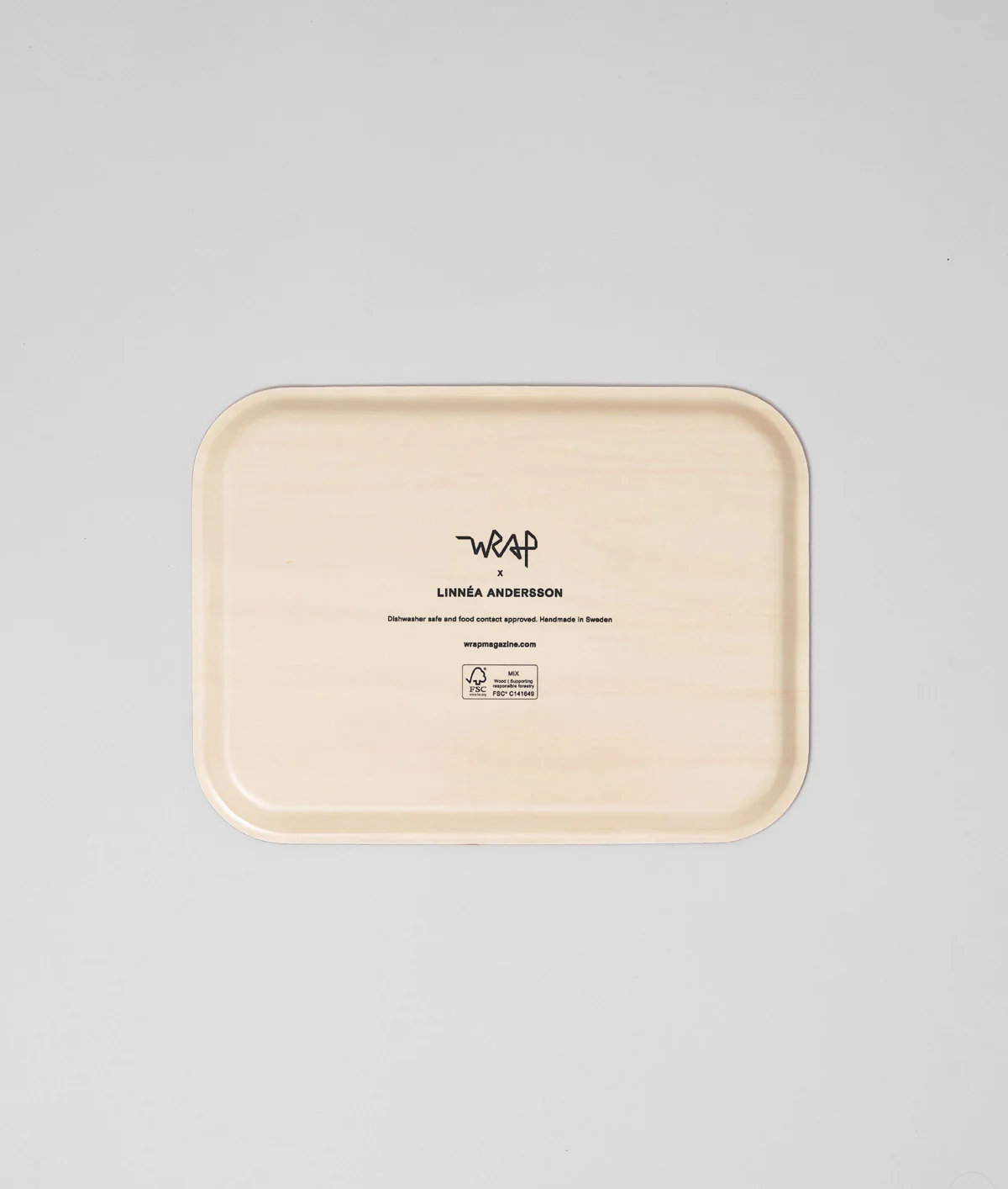 Leaves Sky Blue Small Rectangle Serving Tray - Image 3