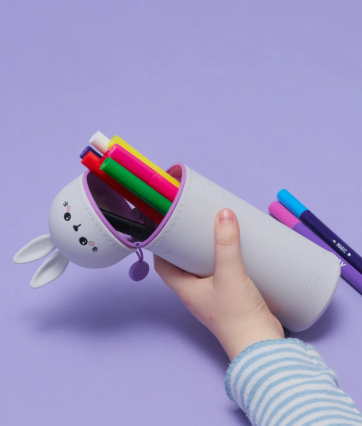 Legami 2-In-1 Pencil Case - Kawaii - Bunny - Image 3
