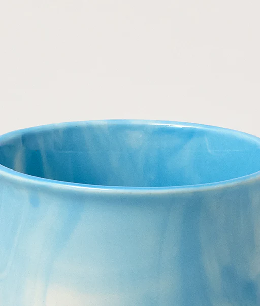 Moiscup Porcelain Mug Cream Soda Blue - Image 3