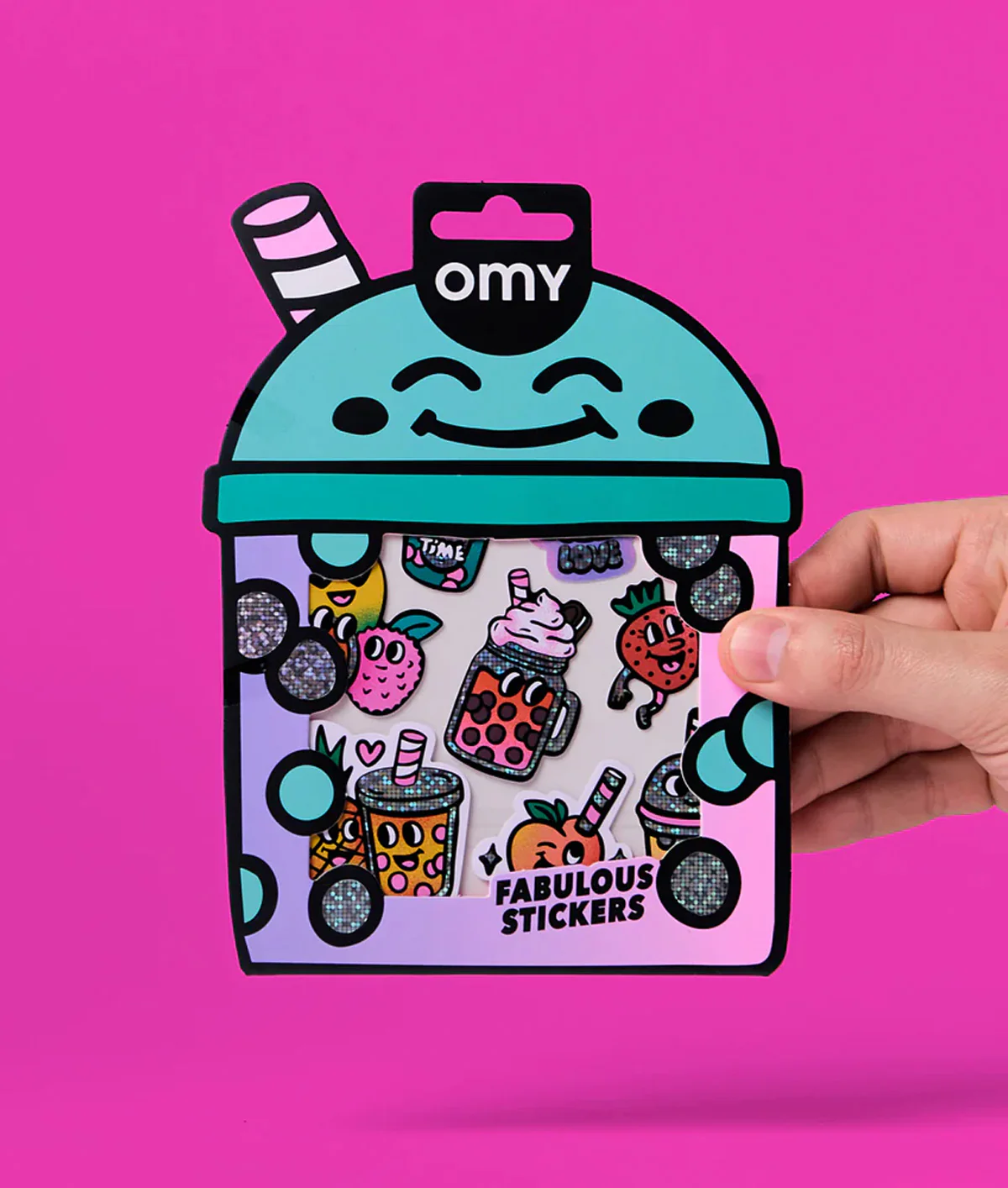 OMY Big Bubble Tea Stickers - Image 3