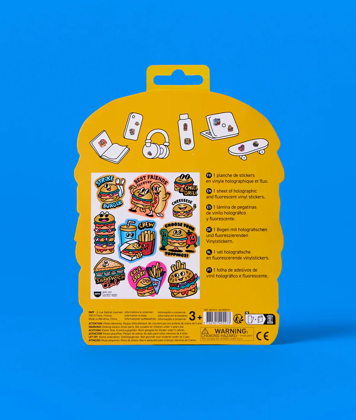 OMY Big Burger Stickers - Image 4