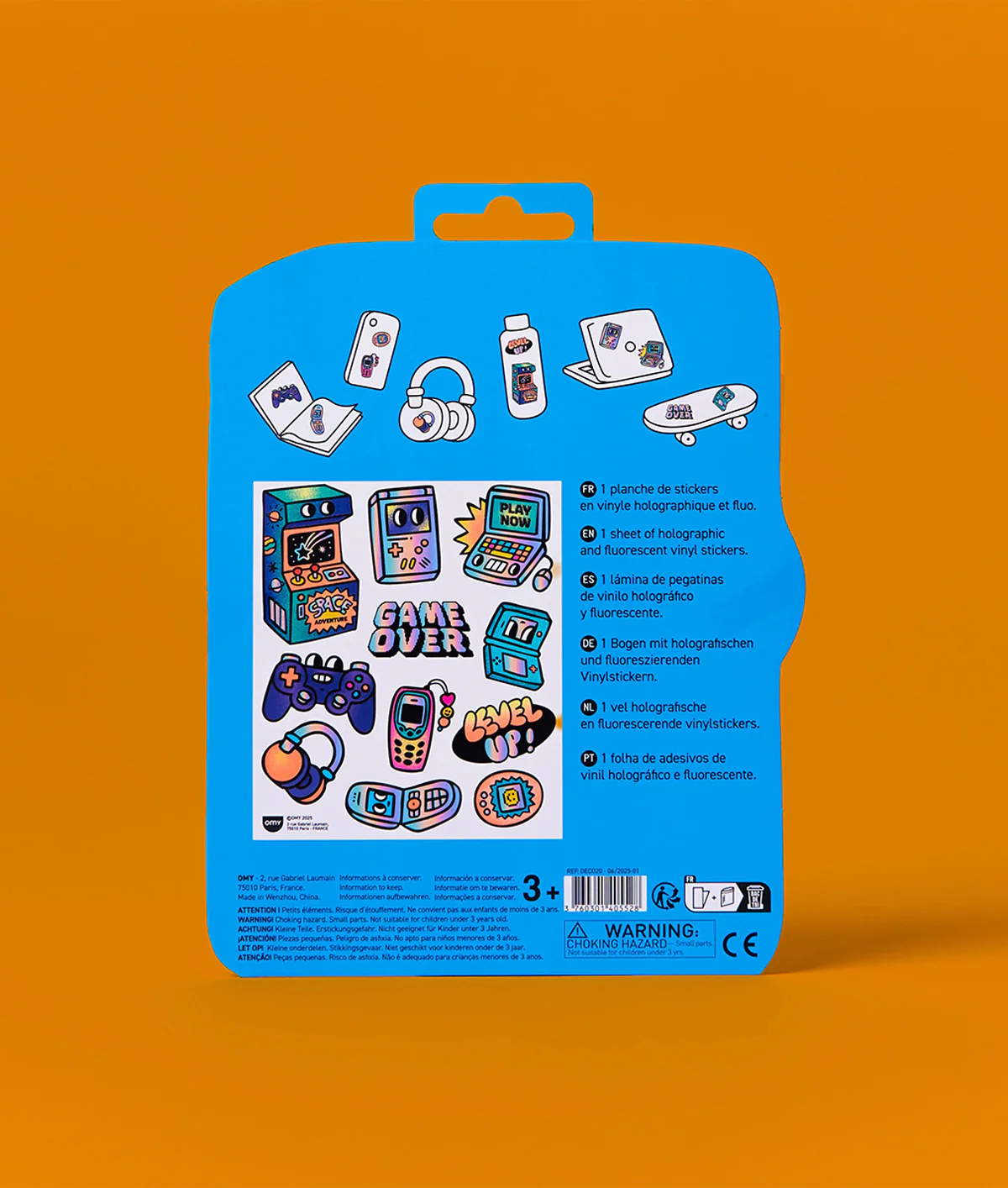 OMY Big Retro Gamer Stickers - Image 4