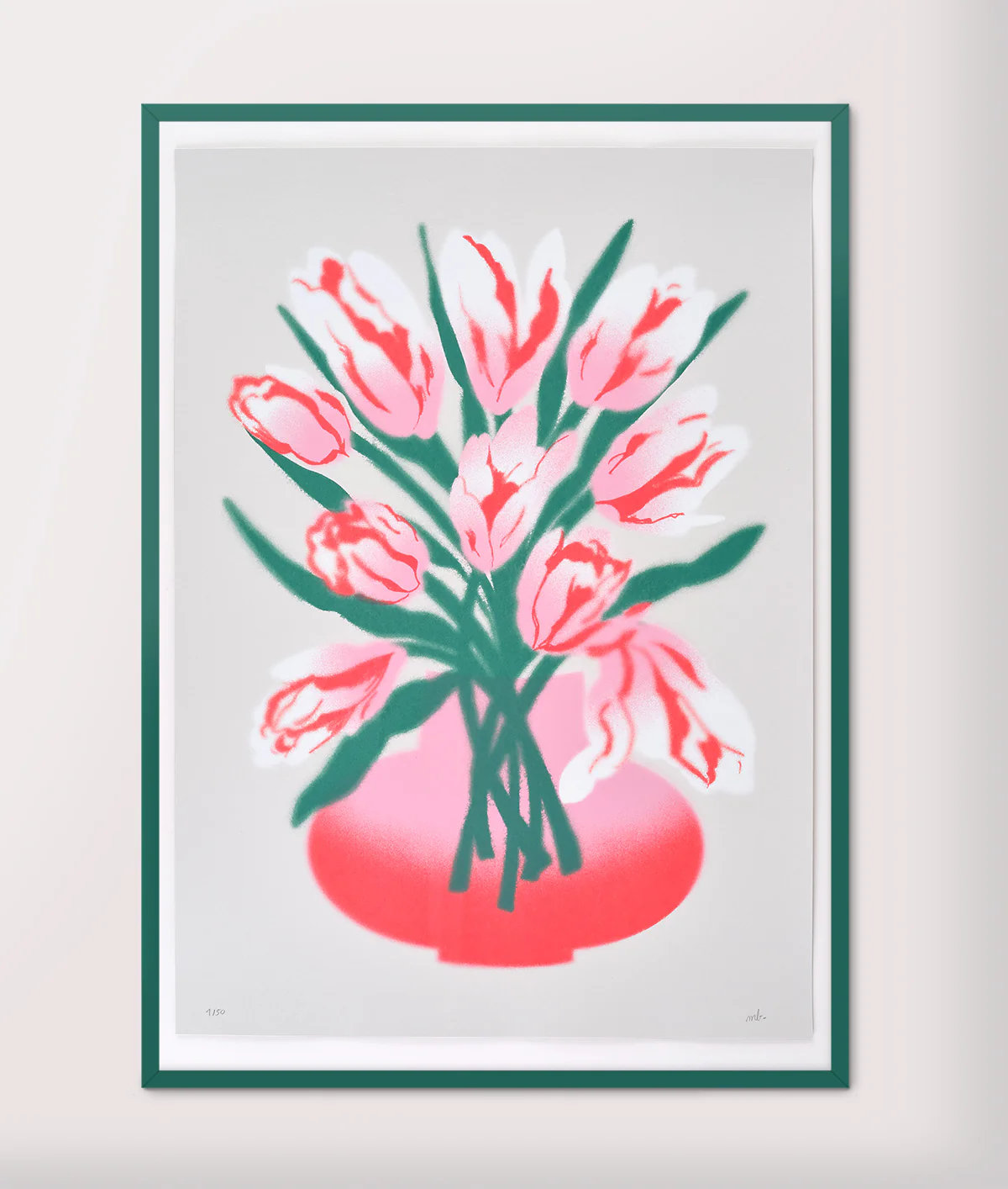 Vase and Flowers Silkscreen Print