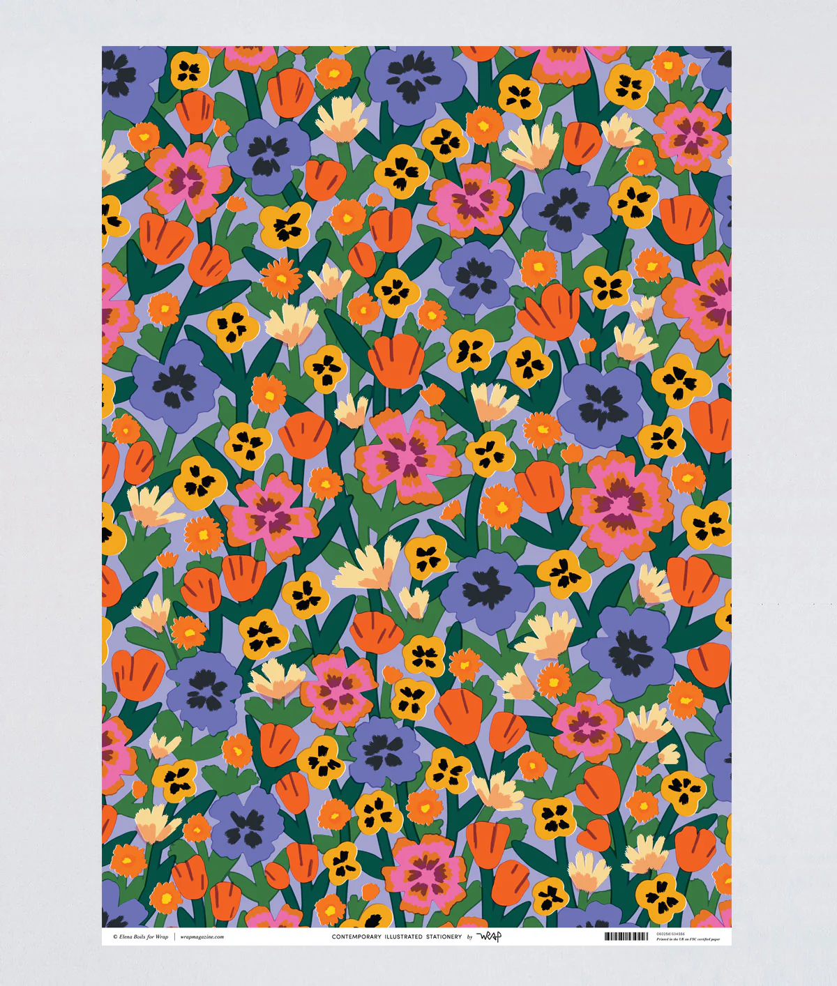 Wild Flowers Wrapping Paper - Image 4
